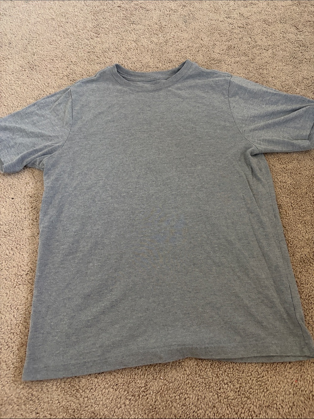 wonder nation Men's Short Sleeve Crew Tee in Heather Gray-Blue